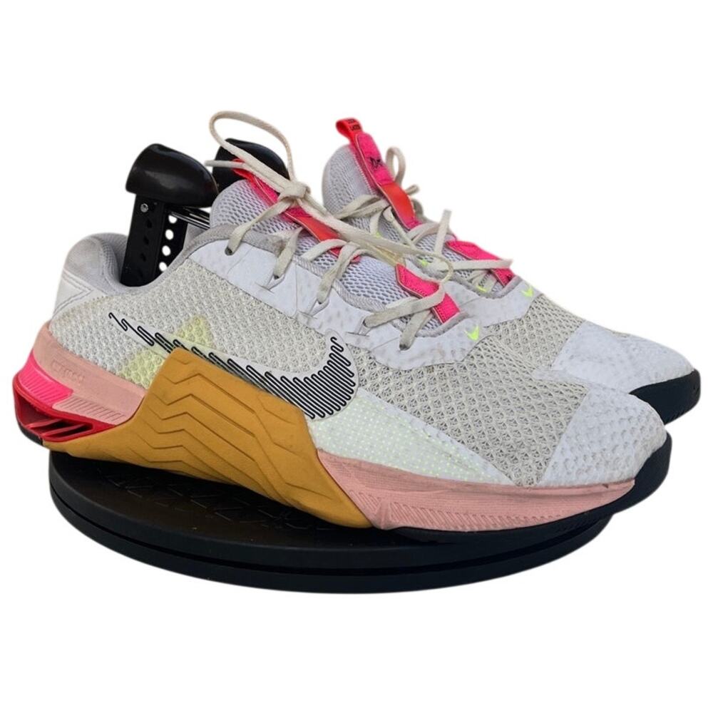 Womens Nike Metcon 7 X DA9625-121 Mesh Training Gym Athletic Sneaker SZ 9 White - Picture 3 of 6